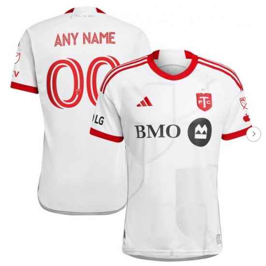 Men's Toronto FC adidas White 2024 GTA Kit Authentic Custom Jersey